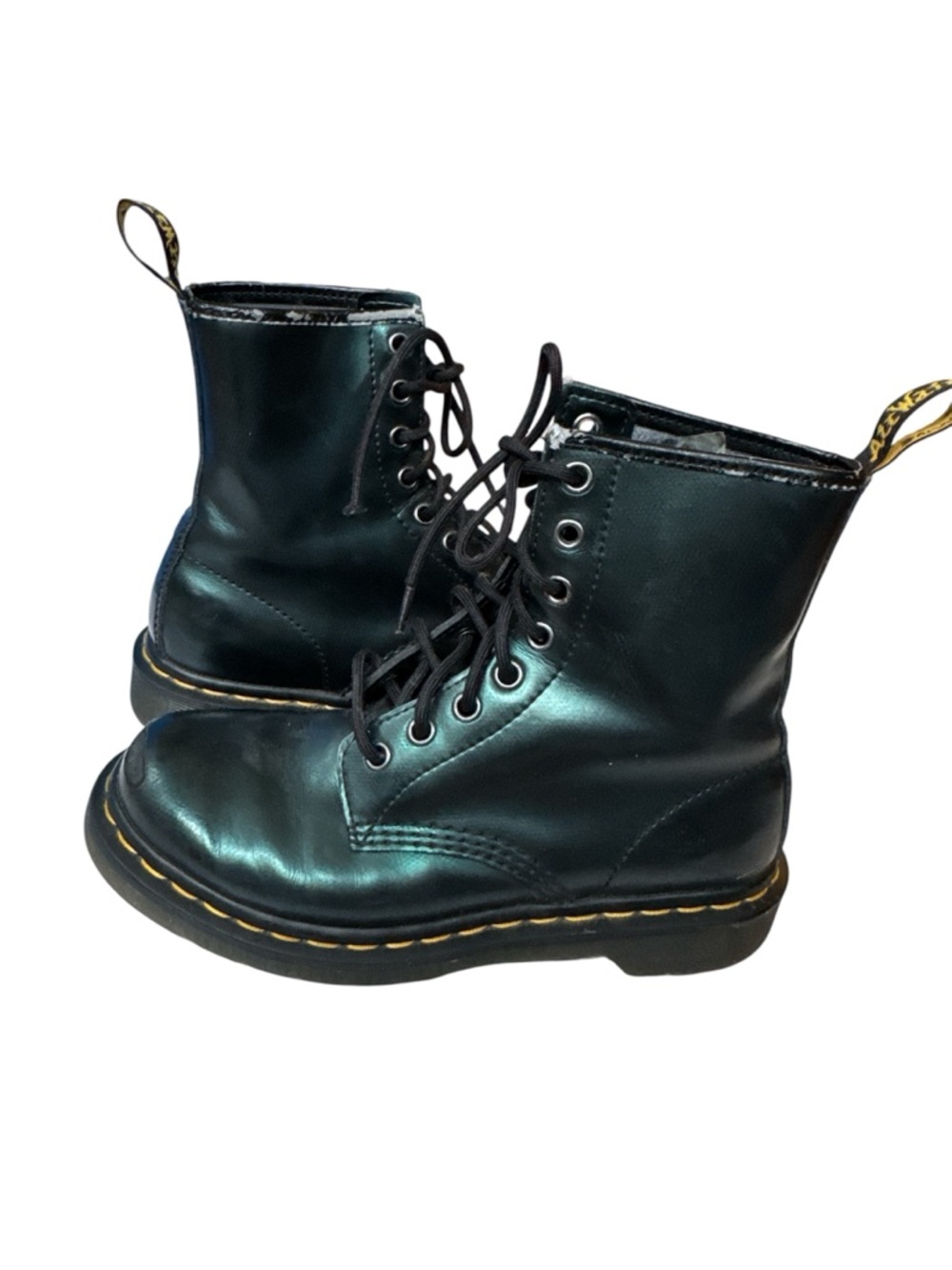 Dr. Martens 1460 lace up boots metallic teal Size 5 UK4